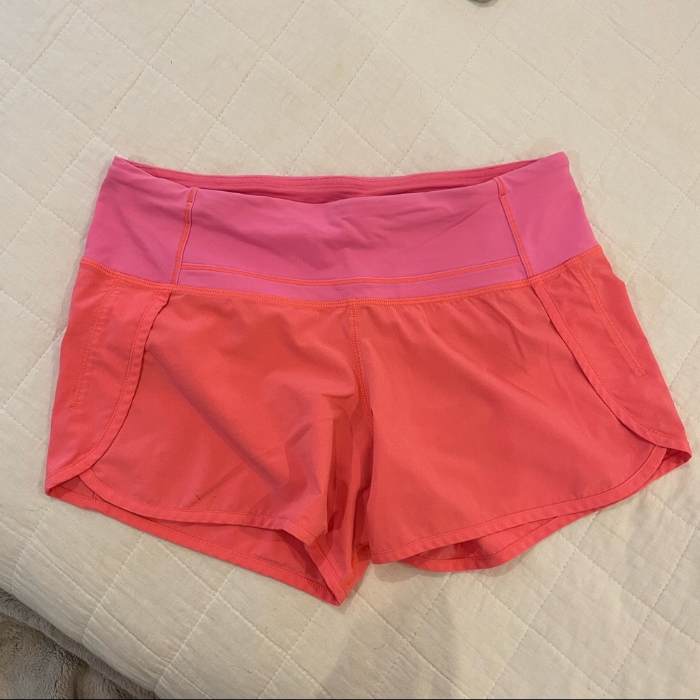 Lululemon speed up mid-rise lined short 4”